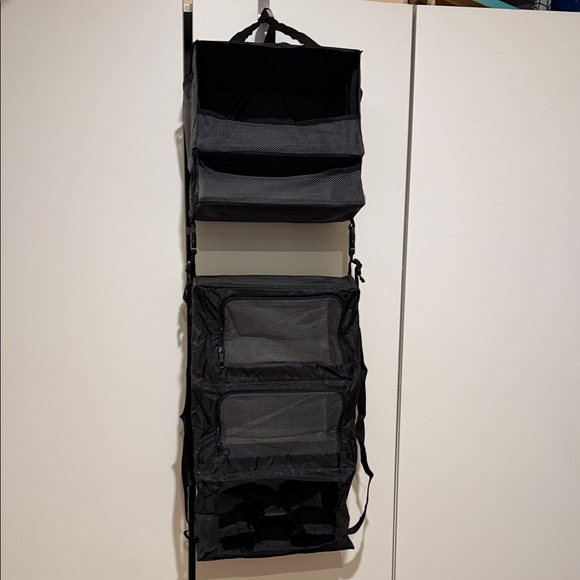 Versatile Black Hanging Closet Organizer